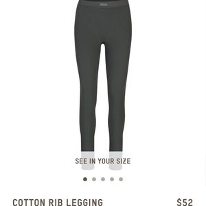 Skims Cotton Ribbed Leggings